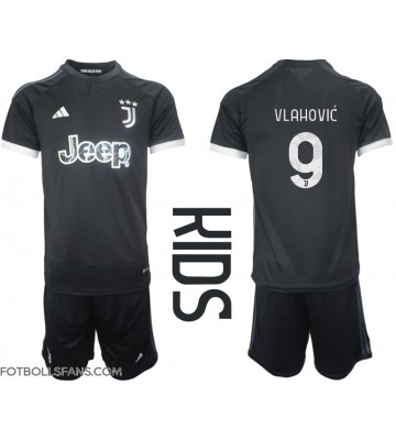 Juventus Dusan Vlahovic #9 Replika Tredje Tröja Barn 2023-24 Kortärmad (+ Korta byxor)